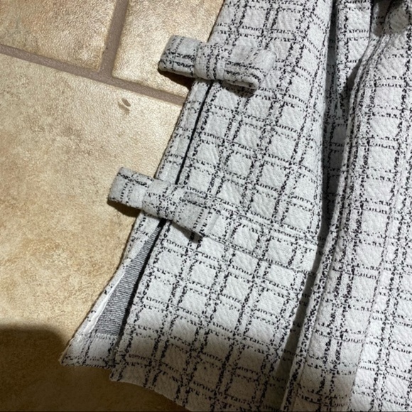 Karl Lagerfeld 3/4 length sleeves blouse S bow Sleeve Window Pane pattern - Picture 5 of 8